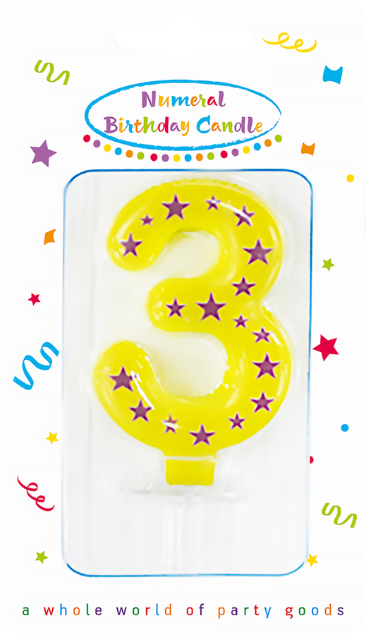 

Свеча для торта PROCOS Party Essentials 3 Арт. 89166