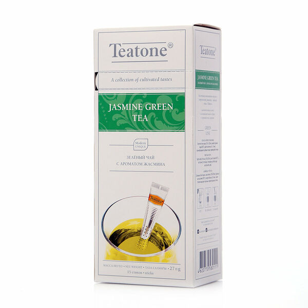Чай зеленый Teatone Jasmine в стиках, 15 шт