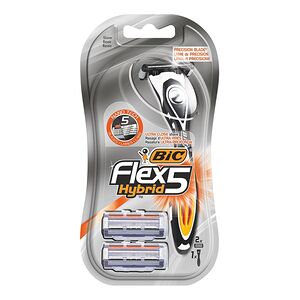 Бритвенный станок Bic Flex 5 Hybrid 5 лезвий, 2 кассеты