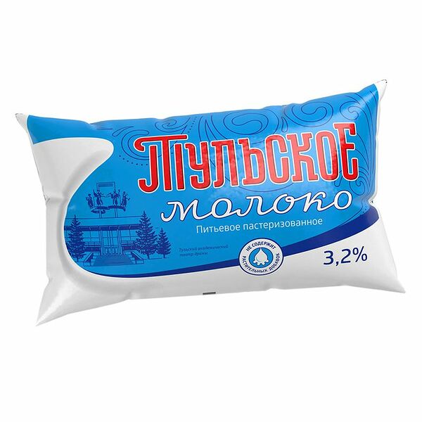 Молоко Тульский молочный комбинат Тульское пастеризованное 3,2%