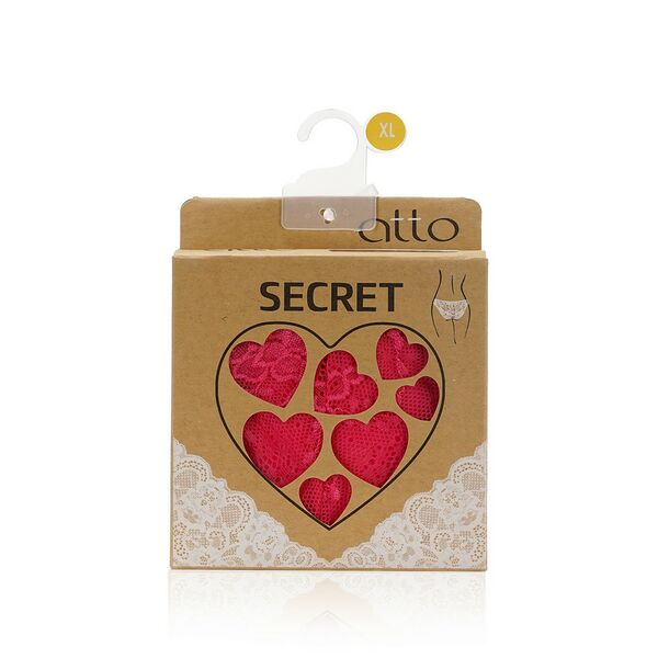 Женские трусы - бразилиана Atto Secret , Фуксия , XL