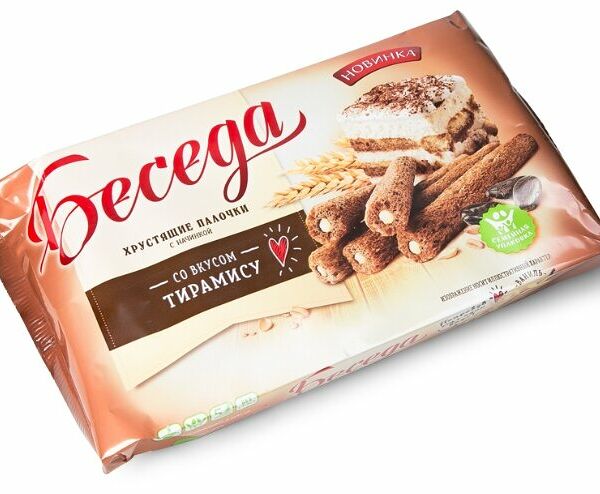 Палочки Беседа хрустящие вкус тирамису, 180г