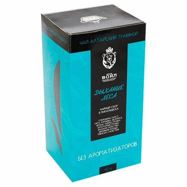 Чай Воял Дыхание леса травяной в пирамидках, 10x4г