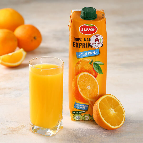 Сок апельсиновый Juver прямого отжима Испания