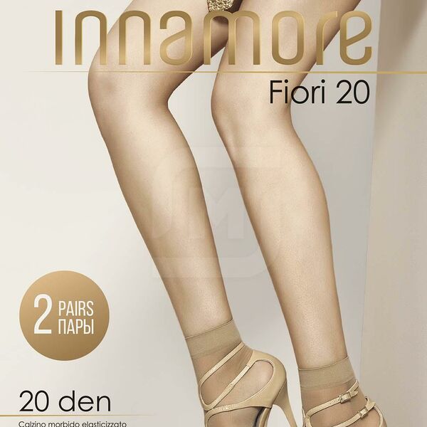 Носки женские Иннаморе Фиори 20д черные 2 пары