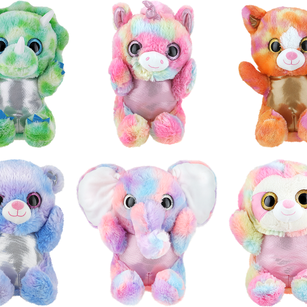 Игрушка мягкая BIGGA Радужный питомец 30см Арт. JD211831, в ассортименте