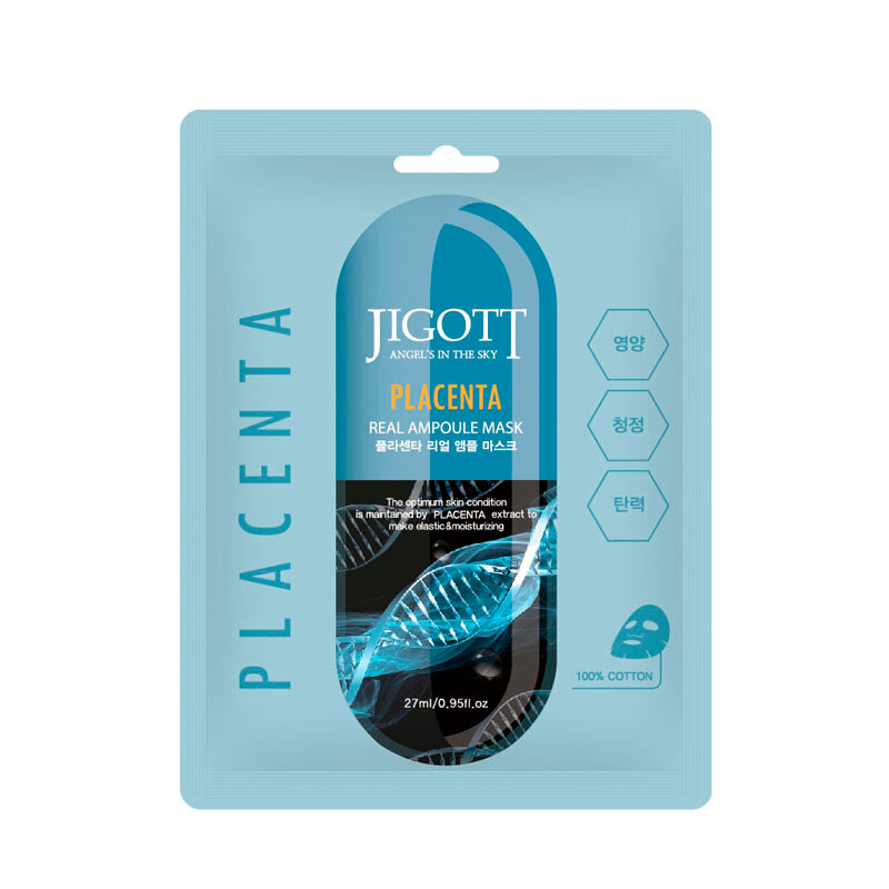 

Тканевая маска для лица Jigott Placenta Real Ampoule Mask 27 мл