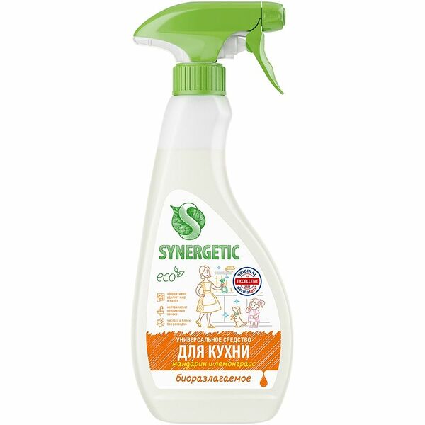 Чистящее средство для кухни Synergetic универсальное Мандарин и Лемонграсс 500 мл