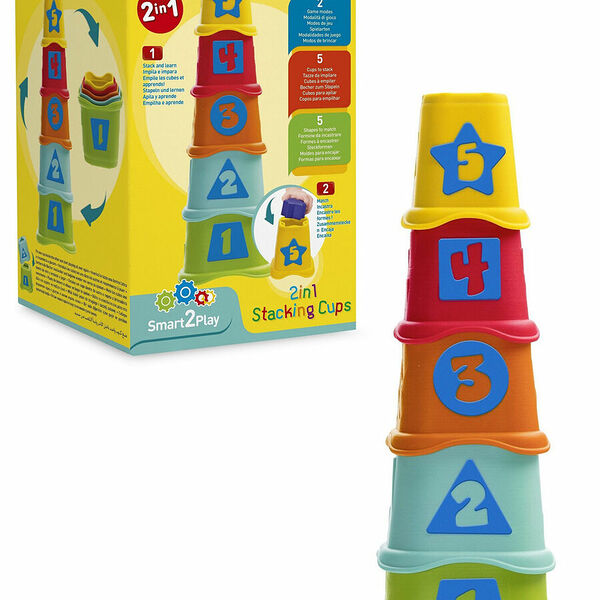 Chicco: Развивающая игрушка Пирамидка Stacking Cups 6м+ (1034040)