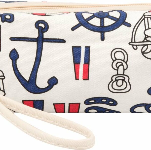 Косметичка льняная прямоугольная, 20х10х6 см