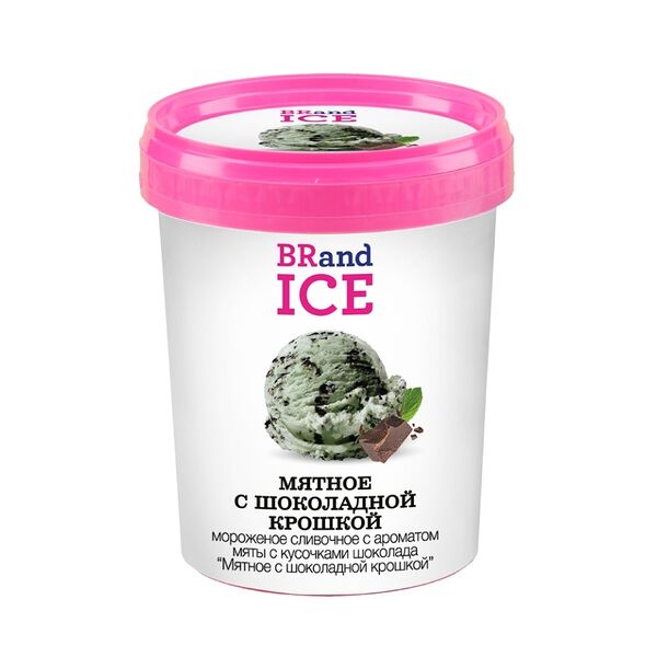 Мороженое BRand ICE Мятное с шоколадной крошкой 300 г