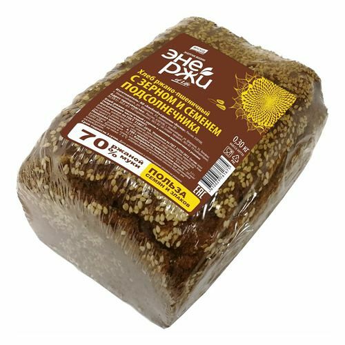 Хлеб Восход ЭнеРжи с зерном и семенами подсолнечника