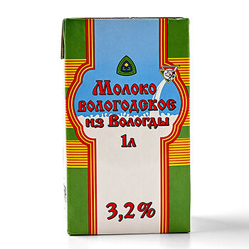 Молоко Вологодское ультрапастеризованное 3.2%
