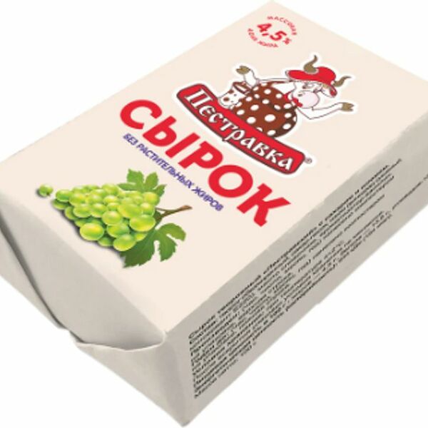 Сырок творожный Пестравка Пестравский сахар-изюм 4.5% 100г