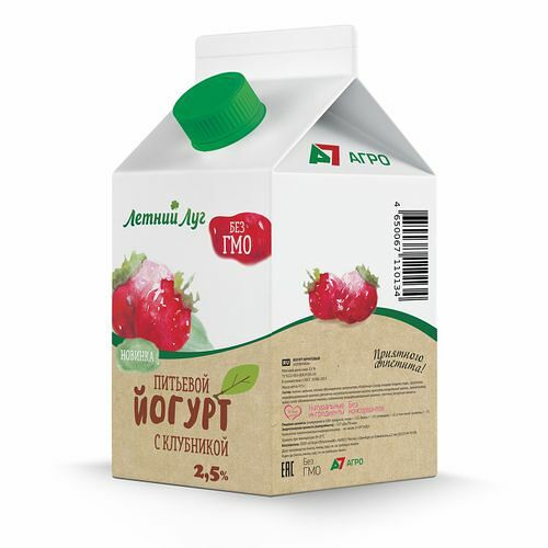 Йогурт Летний луг с клубникой 2,5%