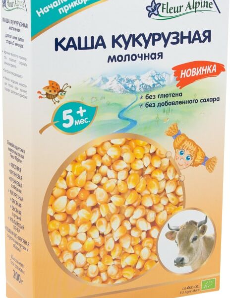 Каша Fleur Alpine Кукурузная молочная с 5 месяцев 200г