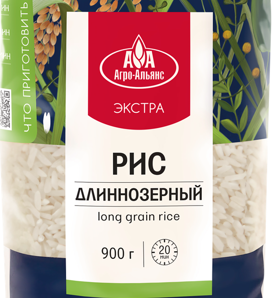 Рис длиннозерный АГРО-АЛЬЯНС Экстра, 1-й сорт