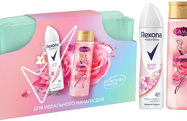 Подарочный набор Rexona + Camay Свежесть душа Гель для душа 150мл и Антиперспирант-спрей 250мл
