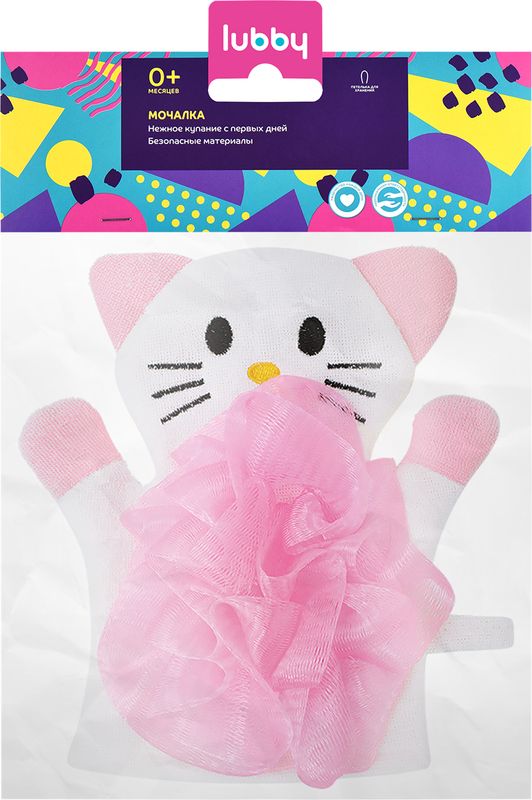 

Мочалка Lubby Кошка от 0+