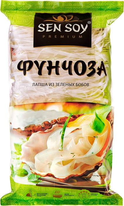 

Лапша из зеленых бобов Sen Soy Premium Фунчоза 180 г