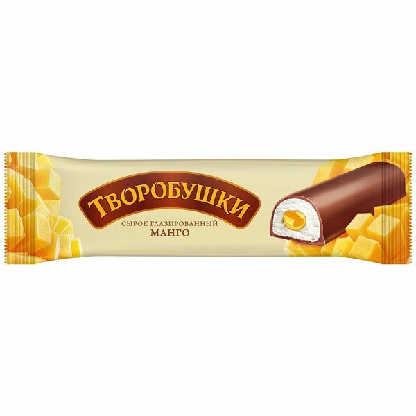 Сырок Творобушки манго творожный глазированный 20%, 40г