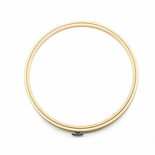 220-5 Пяльцы-рамка круглые деревянные 22см, Nurge Hobby