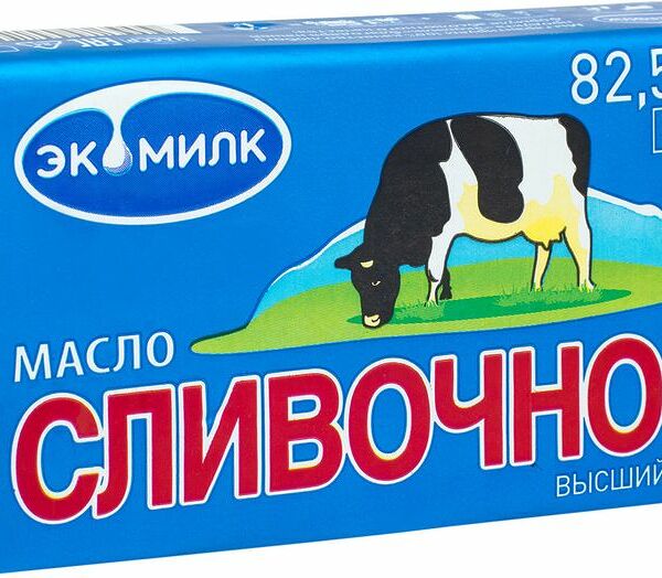 Масло сливочное Экомилк 82,5%