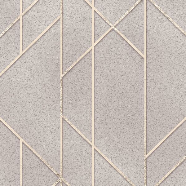 Обои WALLSECRET Contour, горячее тиснение на флизелиновой основе, серый, 1,06х10м