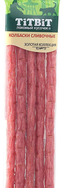 Лакомства для кошек Titbit Колбаски Сливочные 20 г