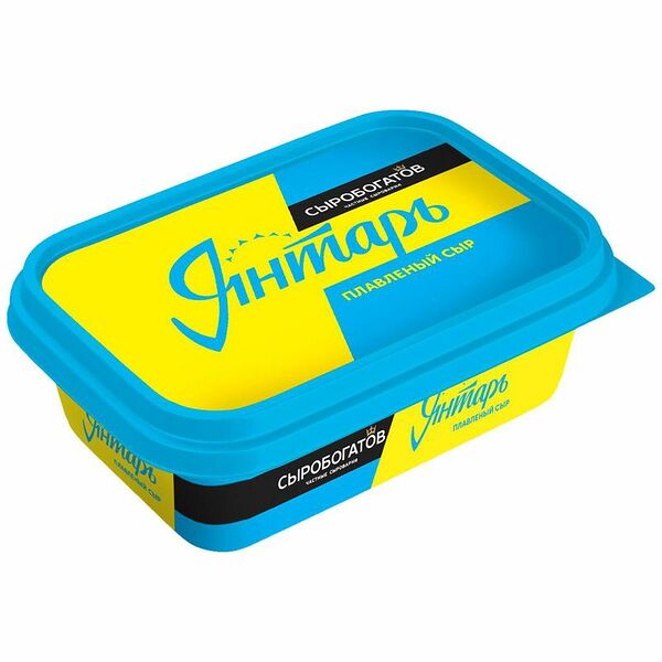 Сыр Сыробогатов Янтарь плавленый 45%, 200г