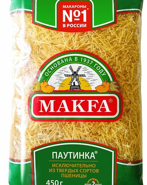 Макароны Makfa паутинка, 450г
