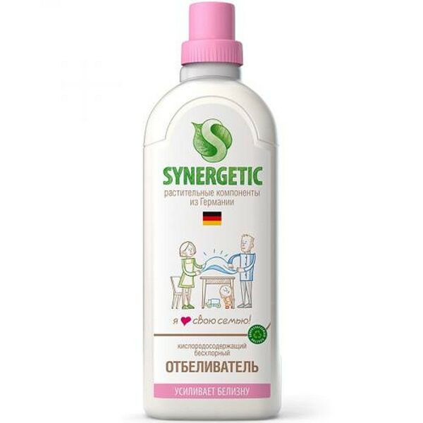 Отбеливатель SYNERGETIC без хлорный кислородосодержащий 1л