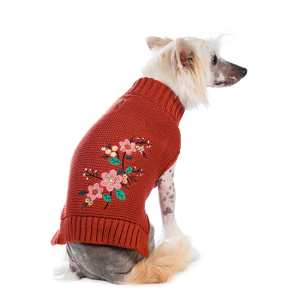 Свитер для собак 40см L оранжевый (унисекс)