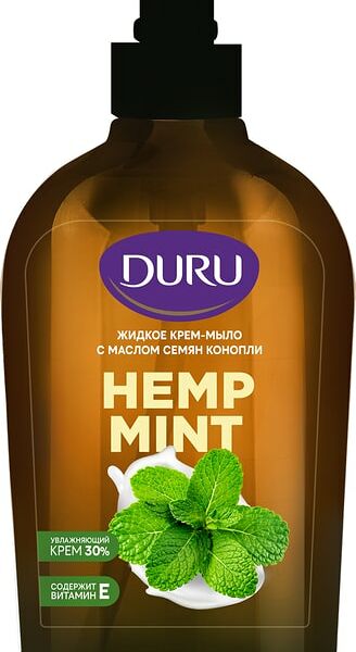 Крем-мыло жидкое Duru Hemp Mint с маслом семян конопли 300мл
