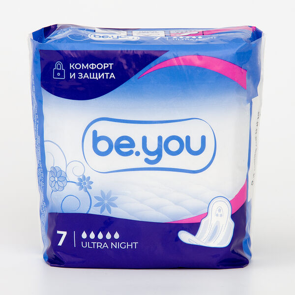 Прокладки be.you 7 шт ultra night