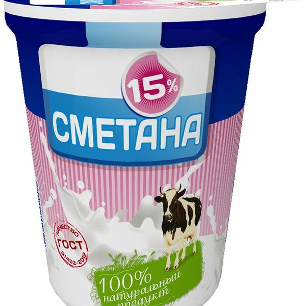 Сметана Волжаночка 15%
