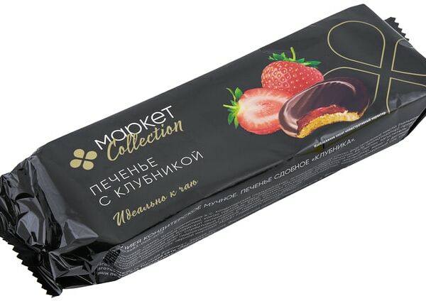 Печенье Маркет Collection Клубника 137г
