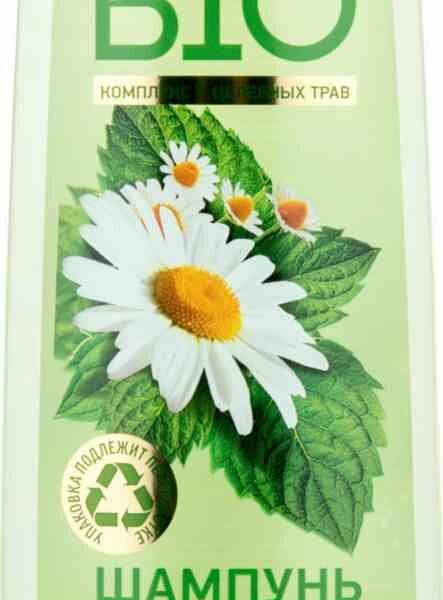 Шампунь для волос Прелесть Bio природный блеск с экстрактом ромашки 400 мл