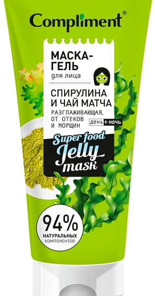 Маска-гель для лица Compliment Спирулина и чай матча 130мл
