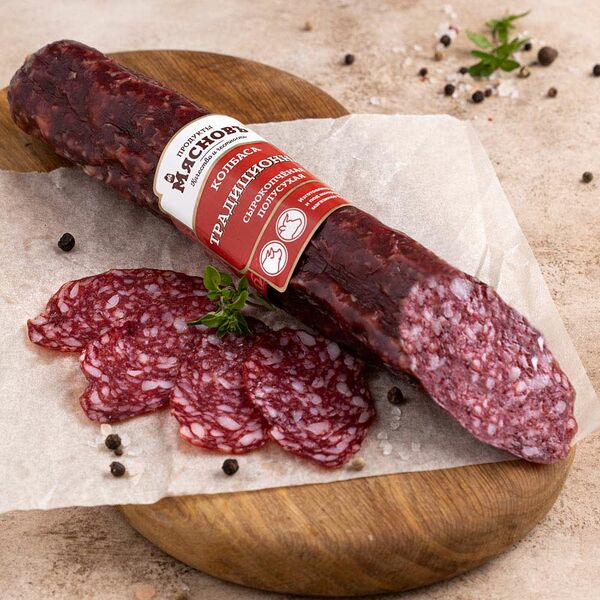 МясновЪ колбаса Традиционная сырокопченая полусухая