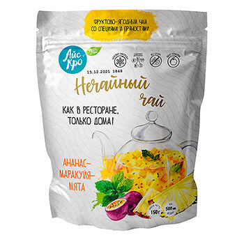 Фруктово-ягодный чай Нечайный чай с ананасом, маракуйей и мятой, Айс Кро