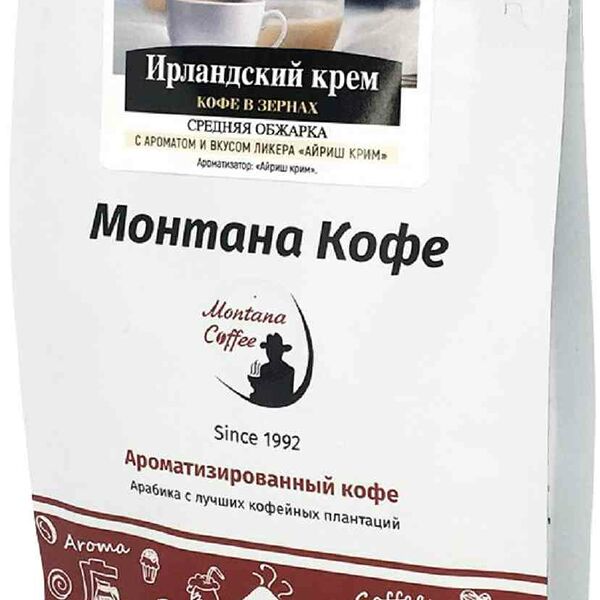 Кофе в зёрнах Монтана Кофе Ирландский крем 100% арабика