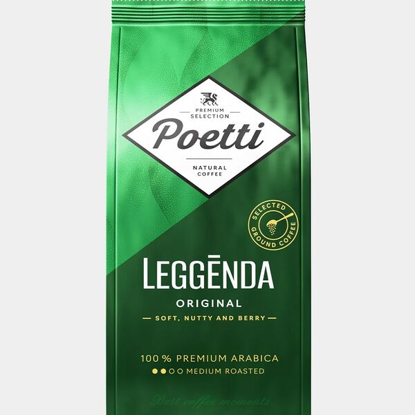 Кофе Poetti Leggenda Original мол жар 250г