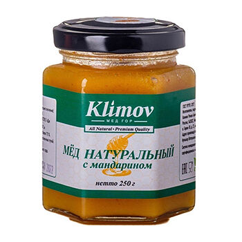 Мёд Klimov с мандарином 250г, Россия