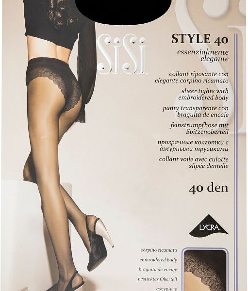 Колготки SiSi Style 40 Nero Черные Размер 4