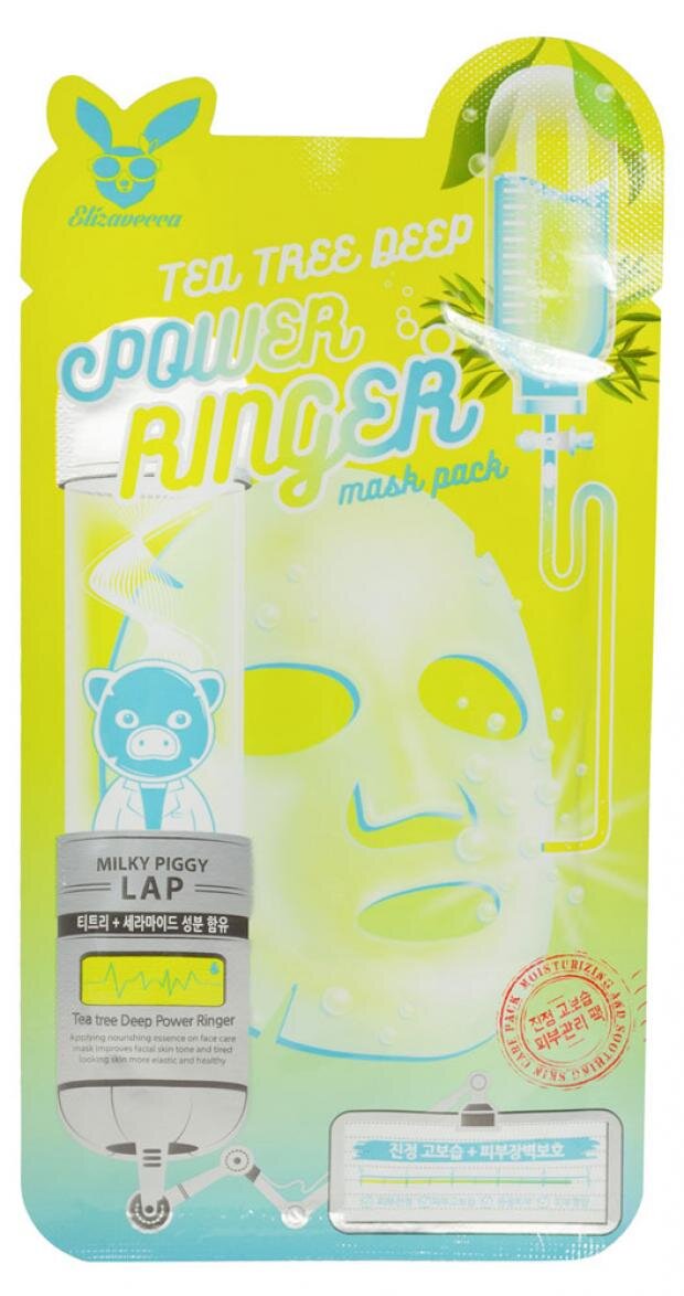 

Успокаивающая маска Elizavecca Tea Tree Deep Power Ringer Mask против воспалений 23 мл
