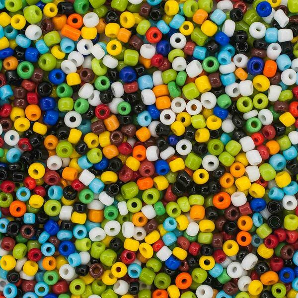 Бисер Astra&Craft 11/0, 20г(51 разноцветный/непрозрачный),упак