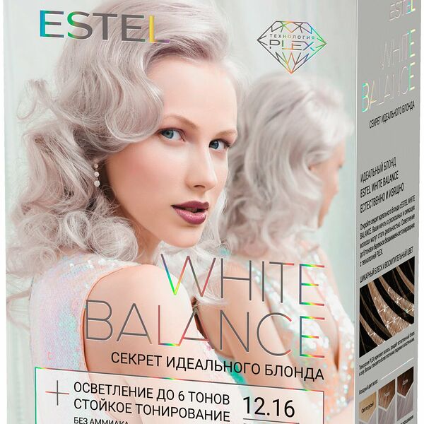 Краска для волос Estel White balance, оттенок 12.16 Роскошный Бриллиант