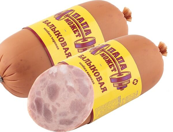 Колбаса Папа может Балыковая вареная 400г