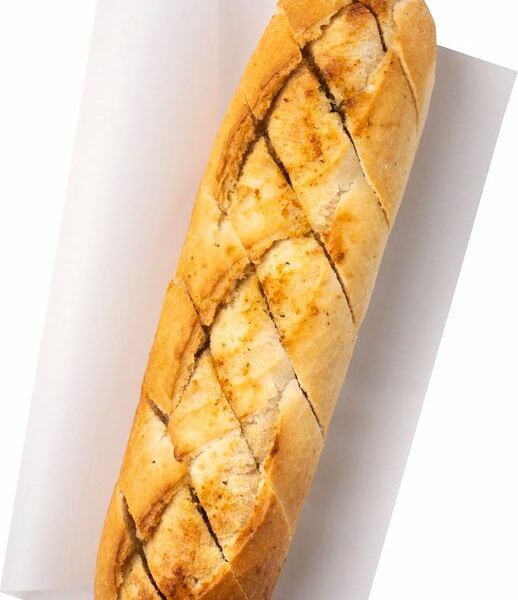 Багет Перекрёсток с чесноком половинка, 160г